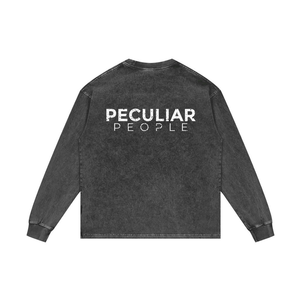 Classic Acid Wash Long Sleeve T-Shirt