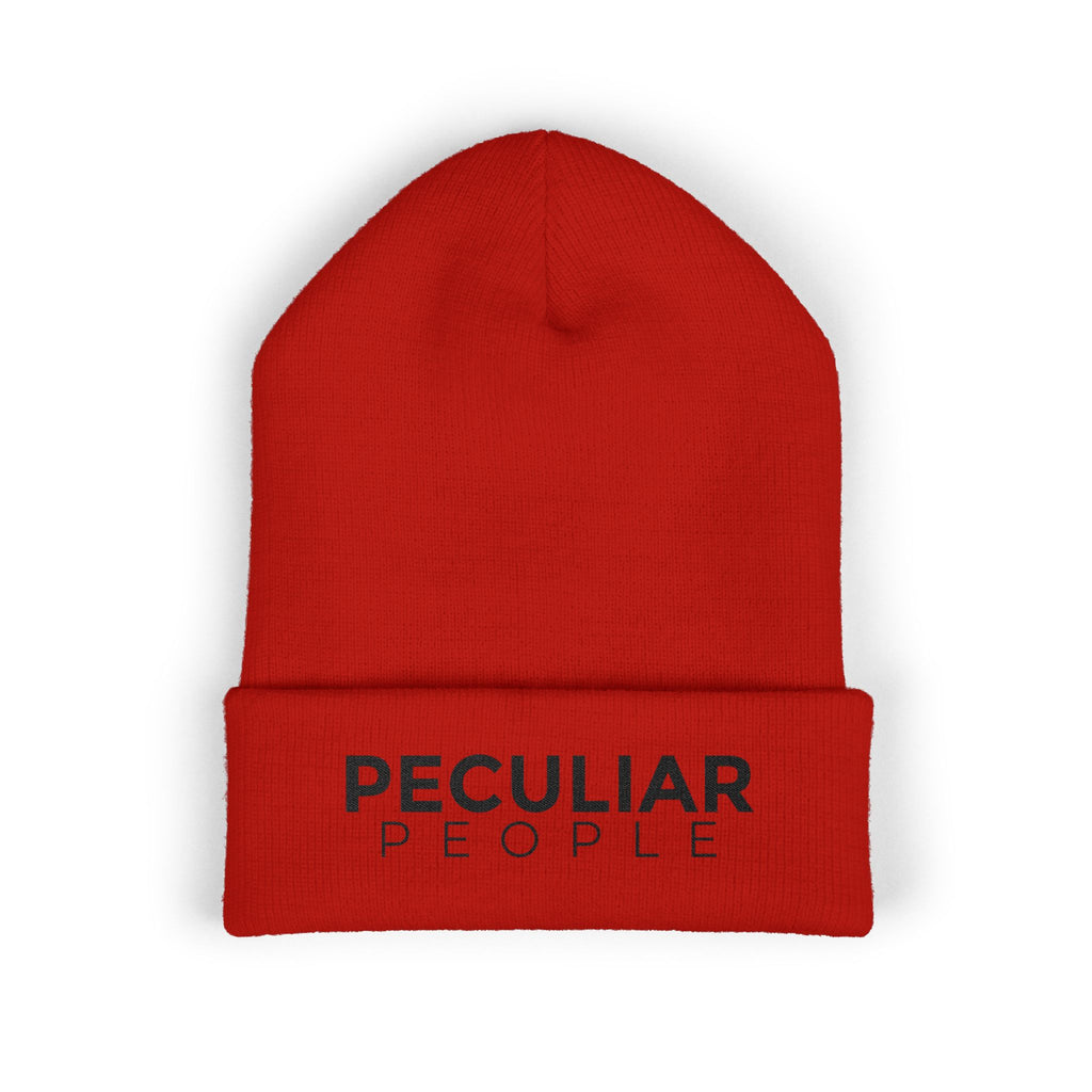 Peculiar People Embroidered Cuffed Beanie