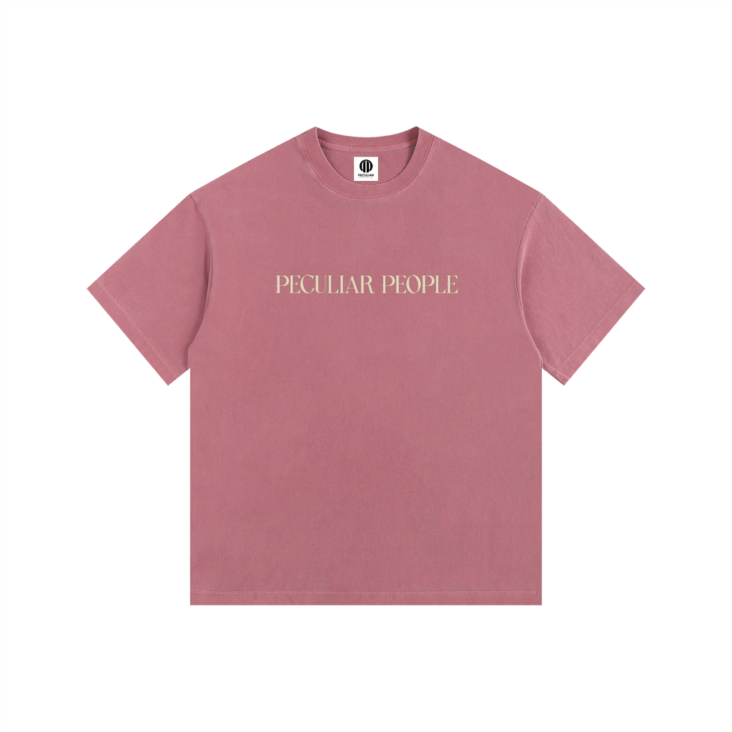 Heavily Protected Oversized Washed Cotton T-Shirt