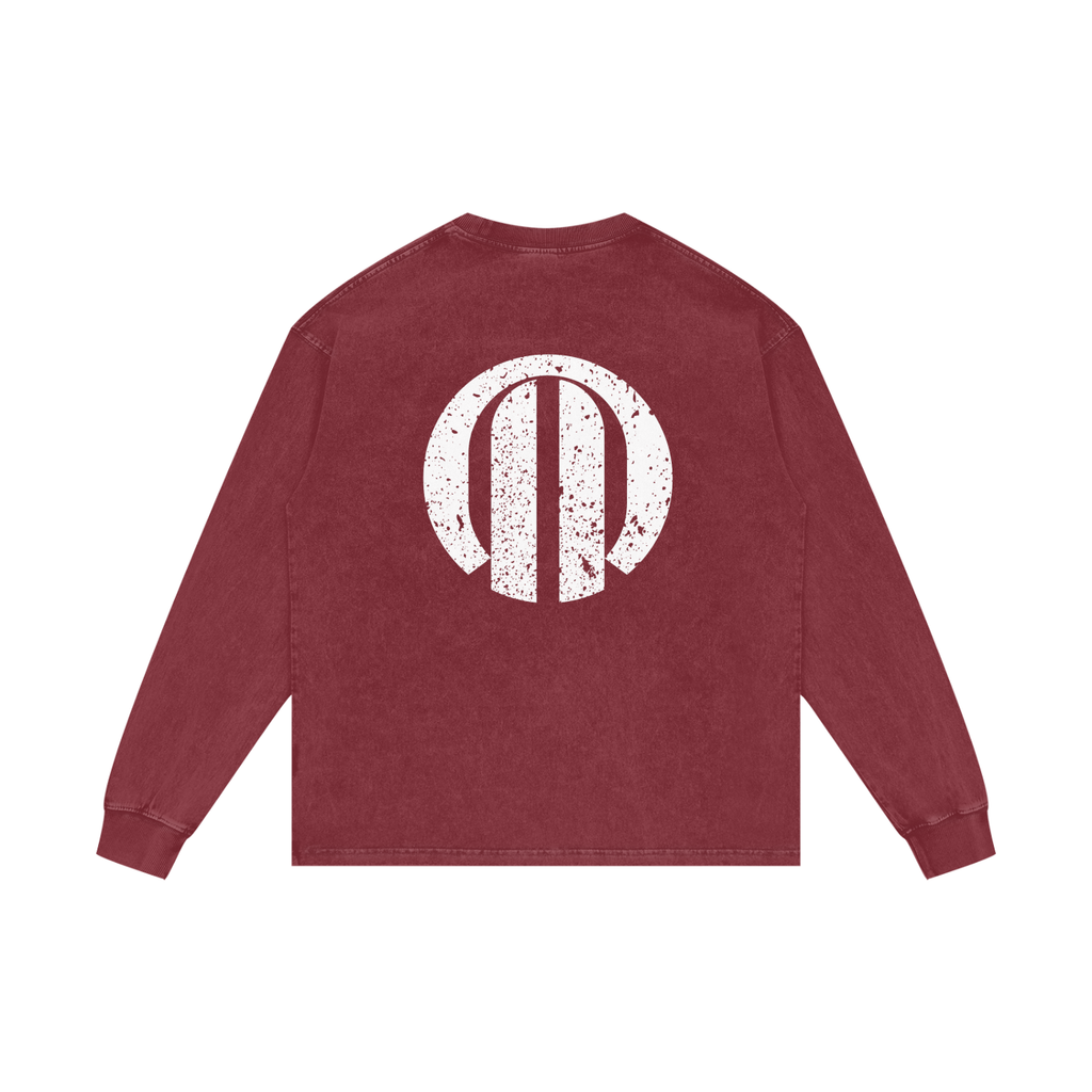 Peculiar Acid Wash Long Sleeve T-Shirt