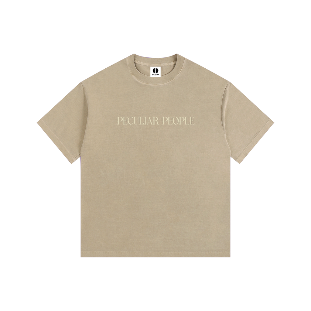 Heavily Protected Oversized Washed Cotton T-Shirt
