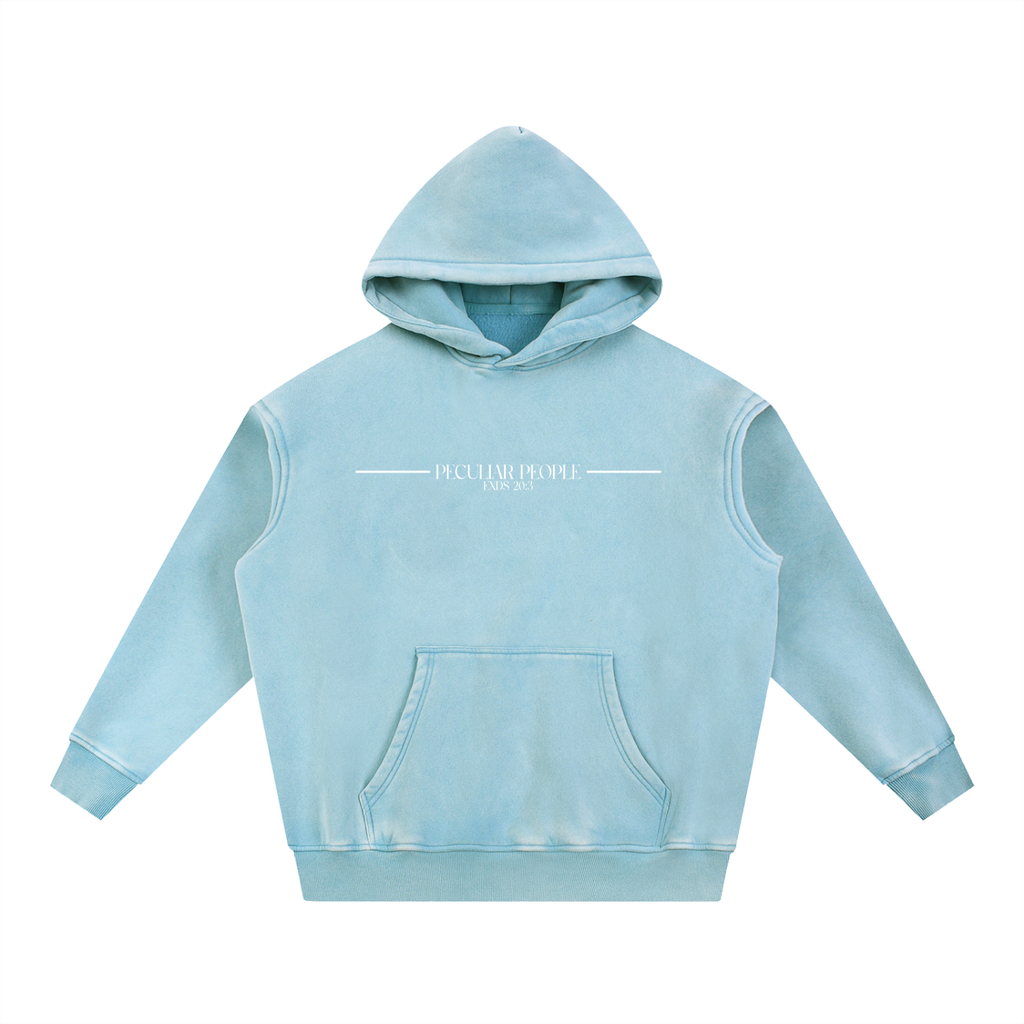 No Idolz Snow Wash Oversized Hoodie