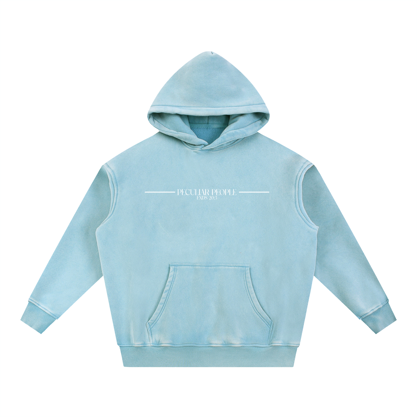No Idolz Snow Wash Oversized Hoodie