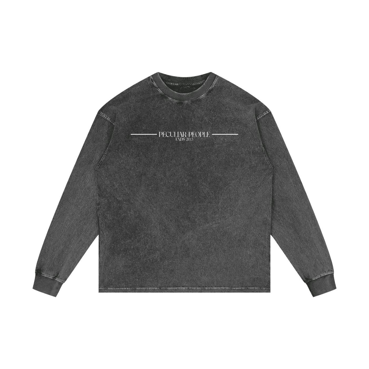 No Idolz Acid Wash Long Sleeve T-Shirt