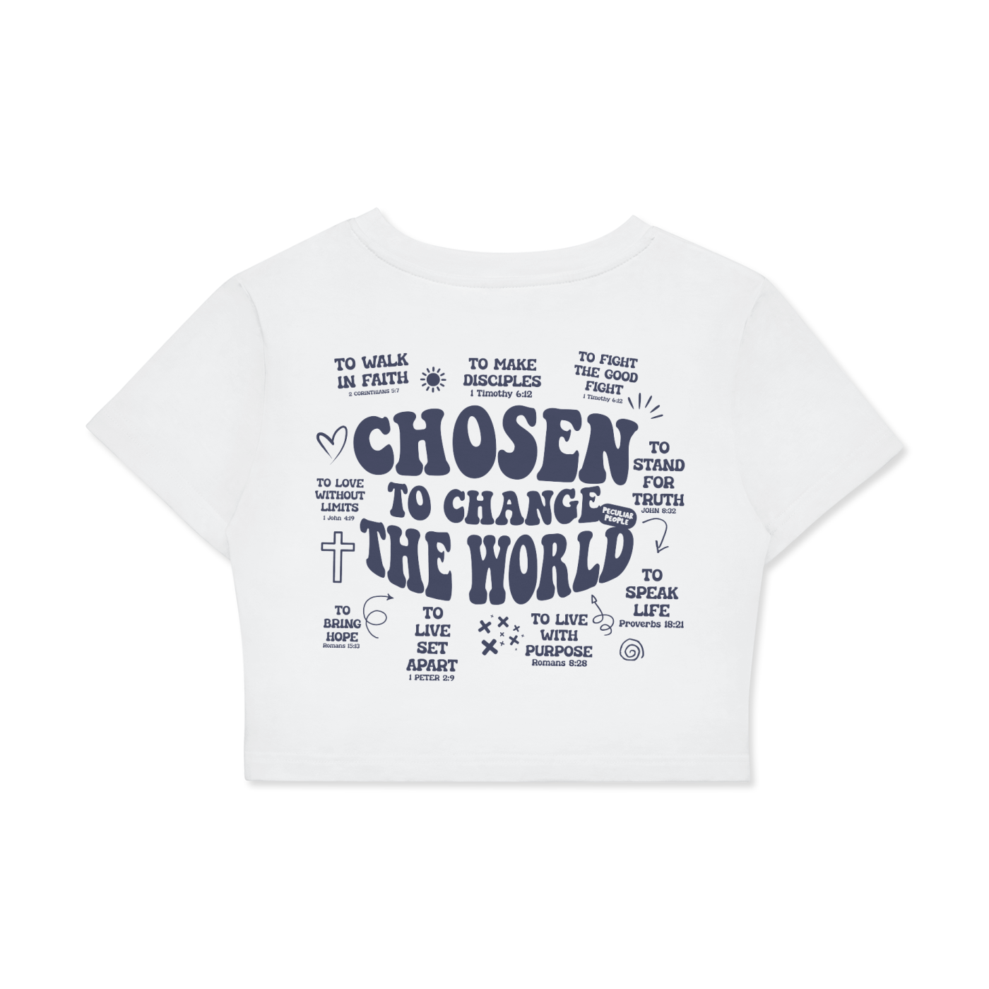 Chosen Fitted Crop Cotton T-Shirt
