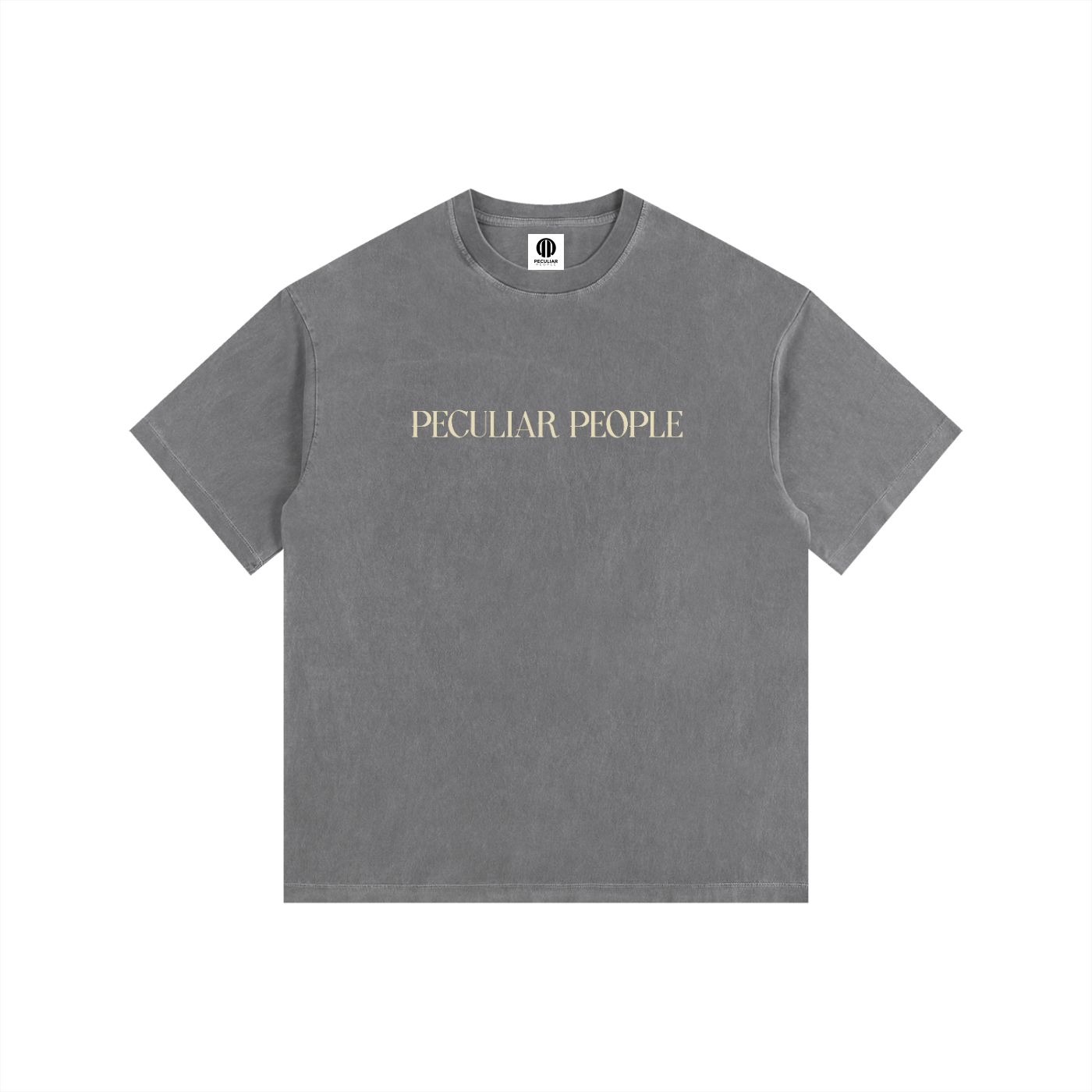 Heavily Protected Oversized Washed Cotton T-Shirt