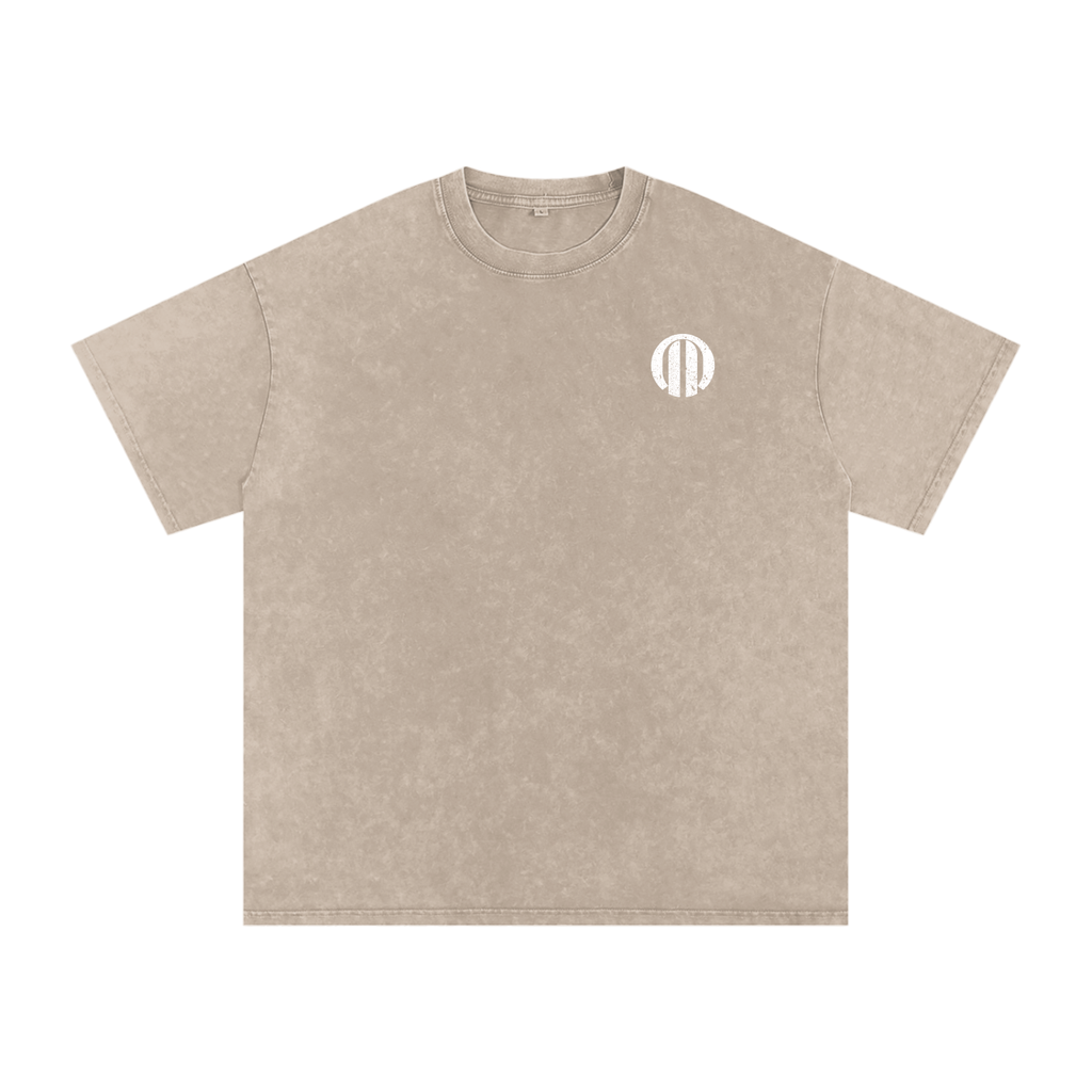 Classic Snow Washed Oversized Cotton T-Shirt - 25
