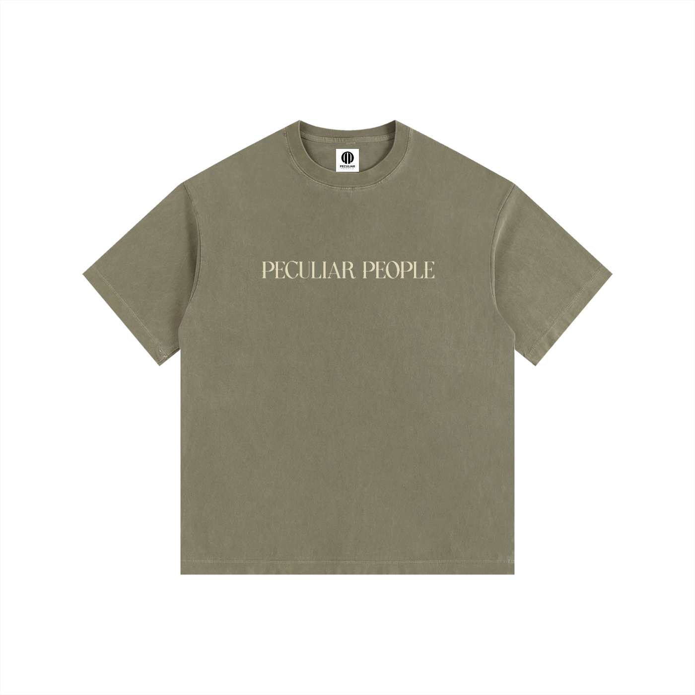 Heavily Protected Oversized Washed Cotton T-Shirt