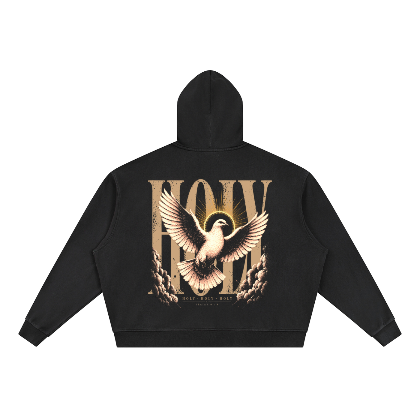 HOLY — Vintage Wash Full-Zip Boxy Hoodie