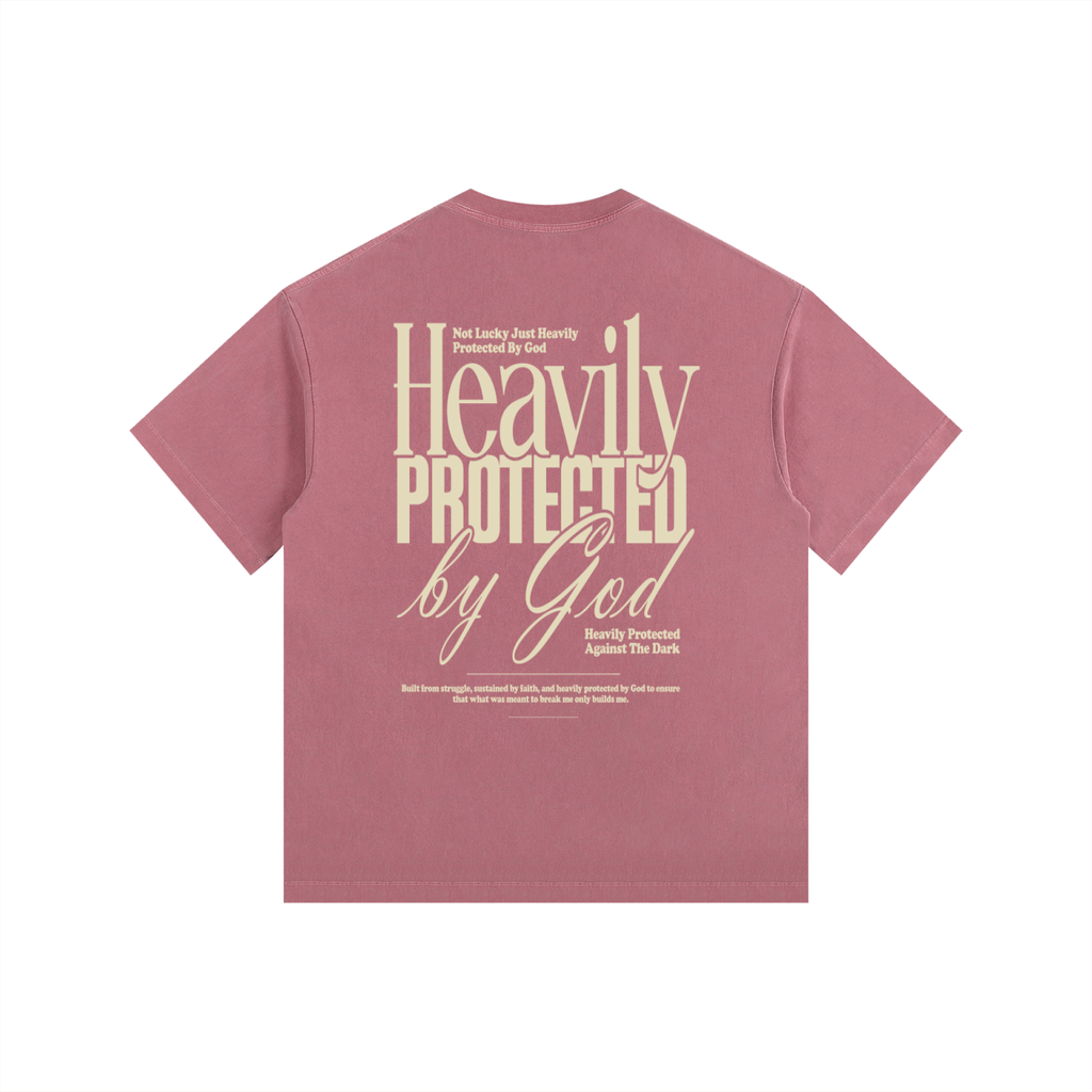Heavily Protected Oversized Washed Cotton T-Shirt