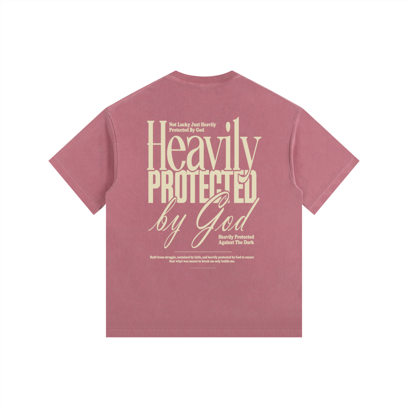 Heavily Protected Oversized Washed Cotton T-Shirt