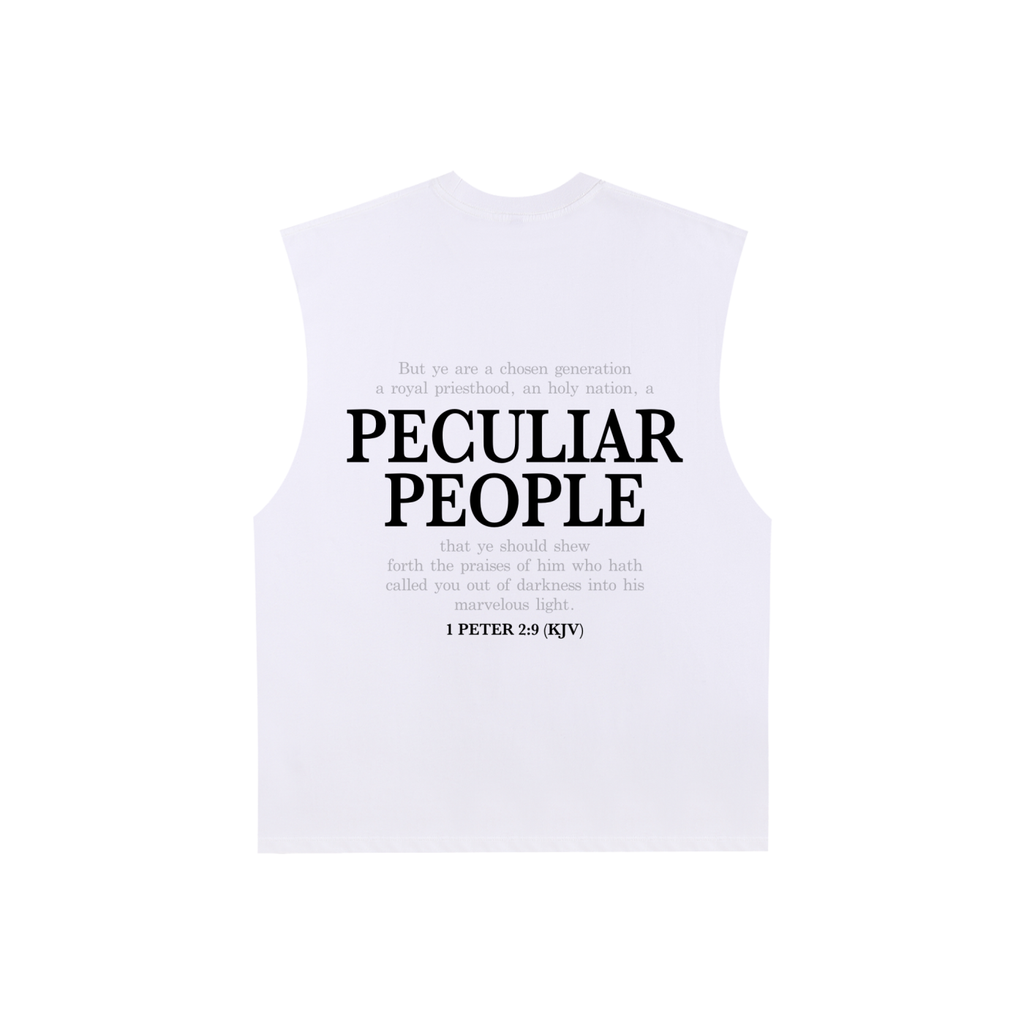 Peculiar People KJV Raw Edge Cotton Tank Top