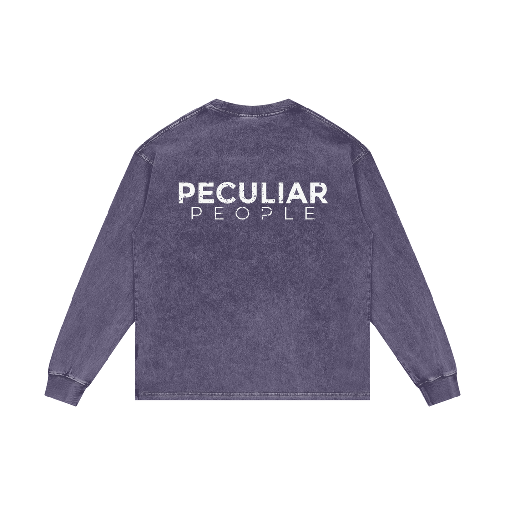 Classic Acid Wash Long Sleeve T-Shirt