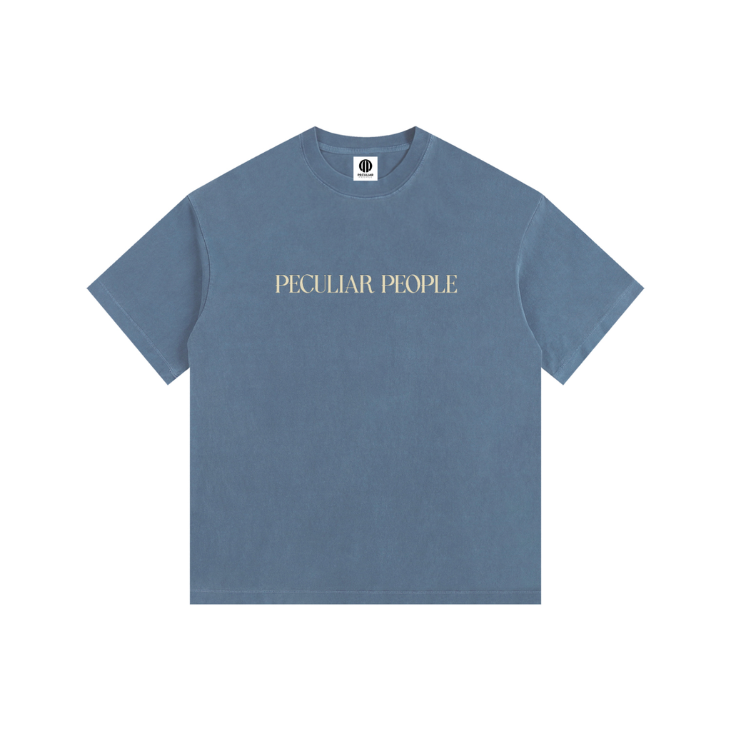 Heavily Protected Oversized Washed Cotton T-Shirt