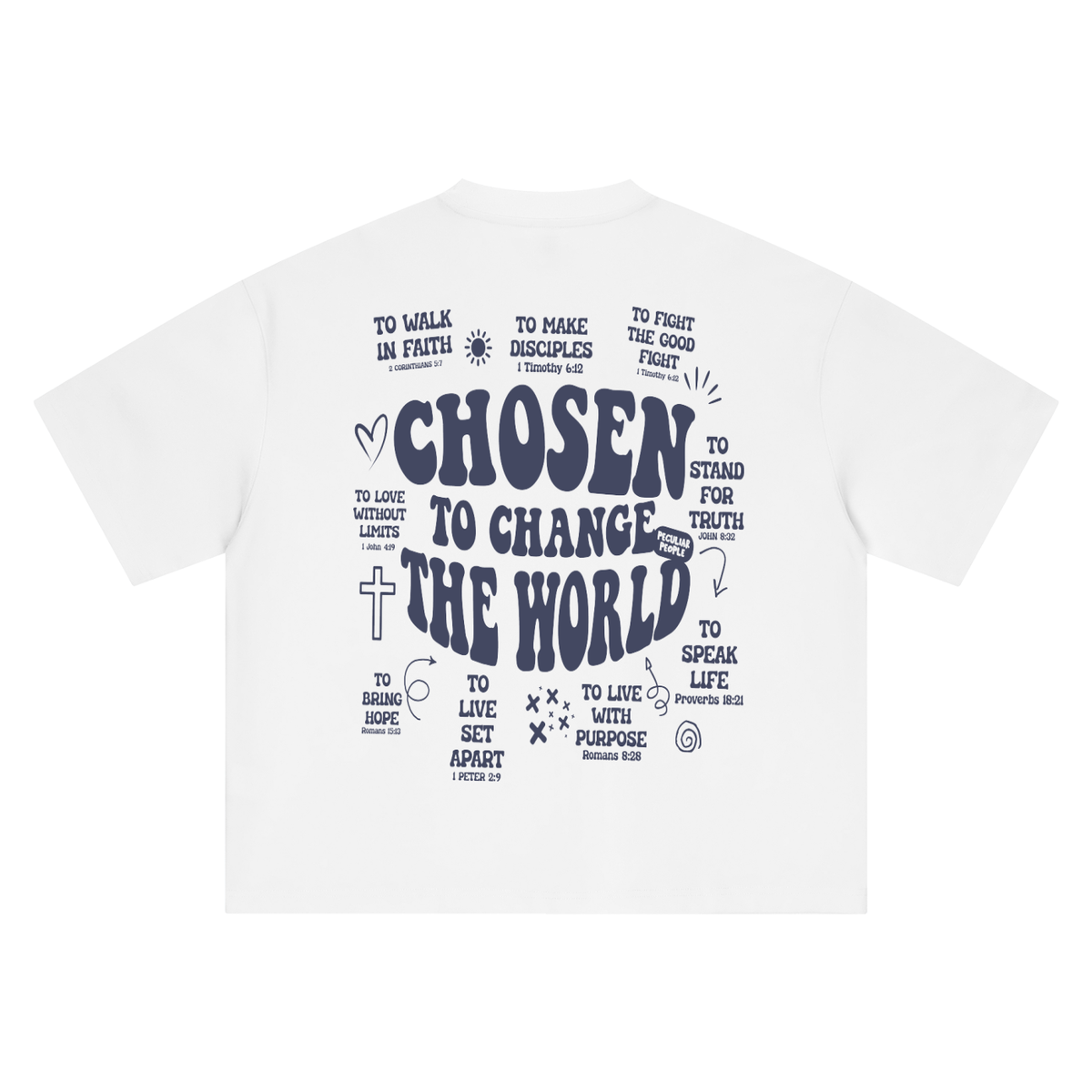 CHANGE THE WORLD — Boxy Oversized Tee