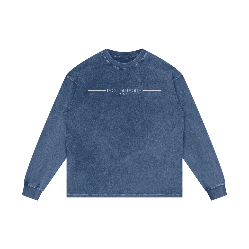 No Idolz Acid Wash Long Sleeve T-Shirt