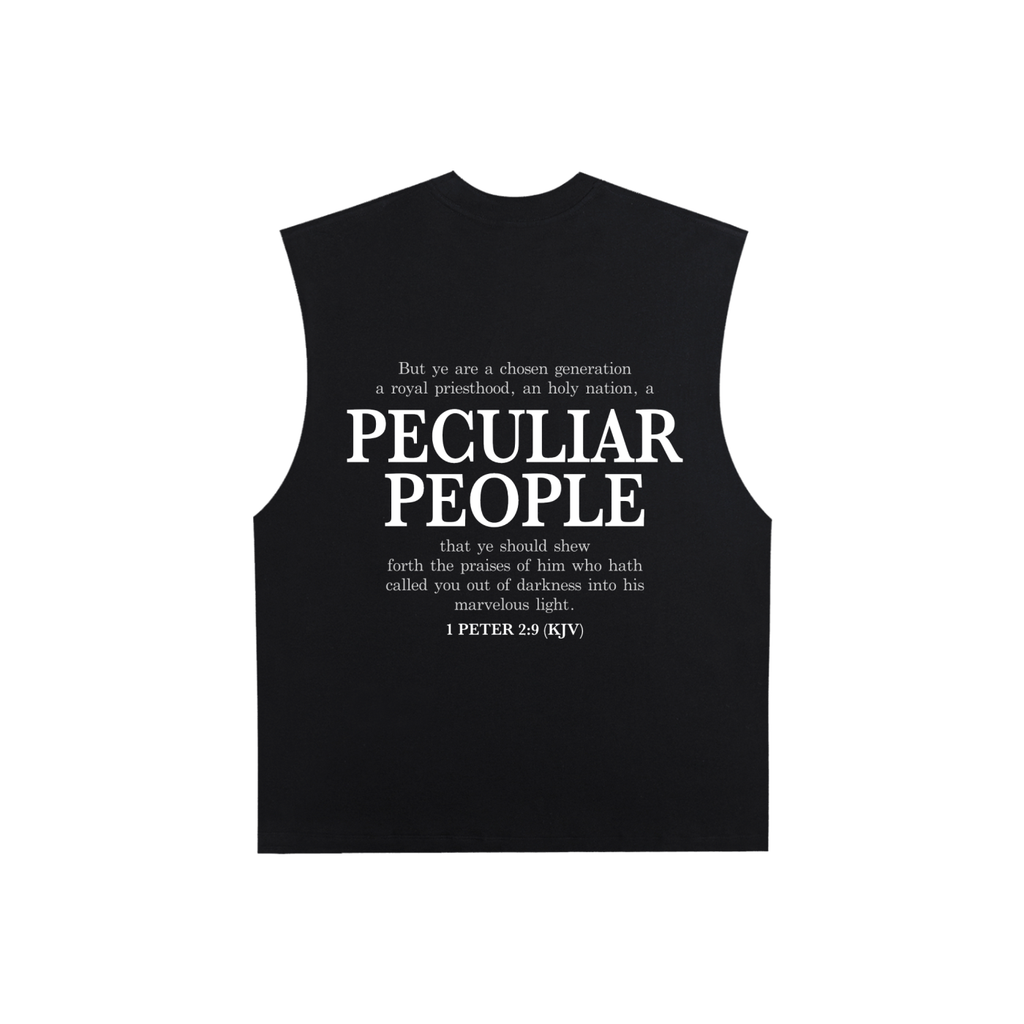 Peculiar People KJV Raw Edge Cotton Tank Top