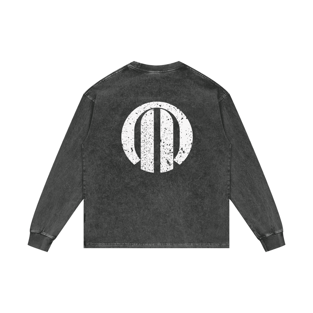 Peculiar Acid Wash Long Sleeve T-Shirt