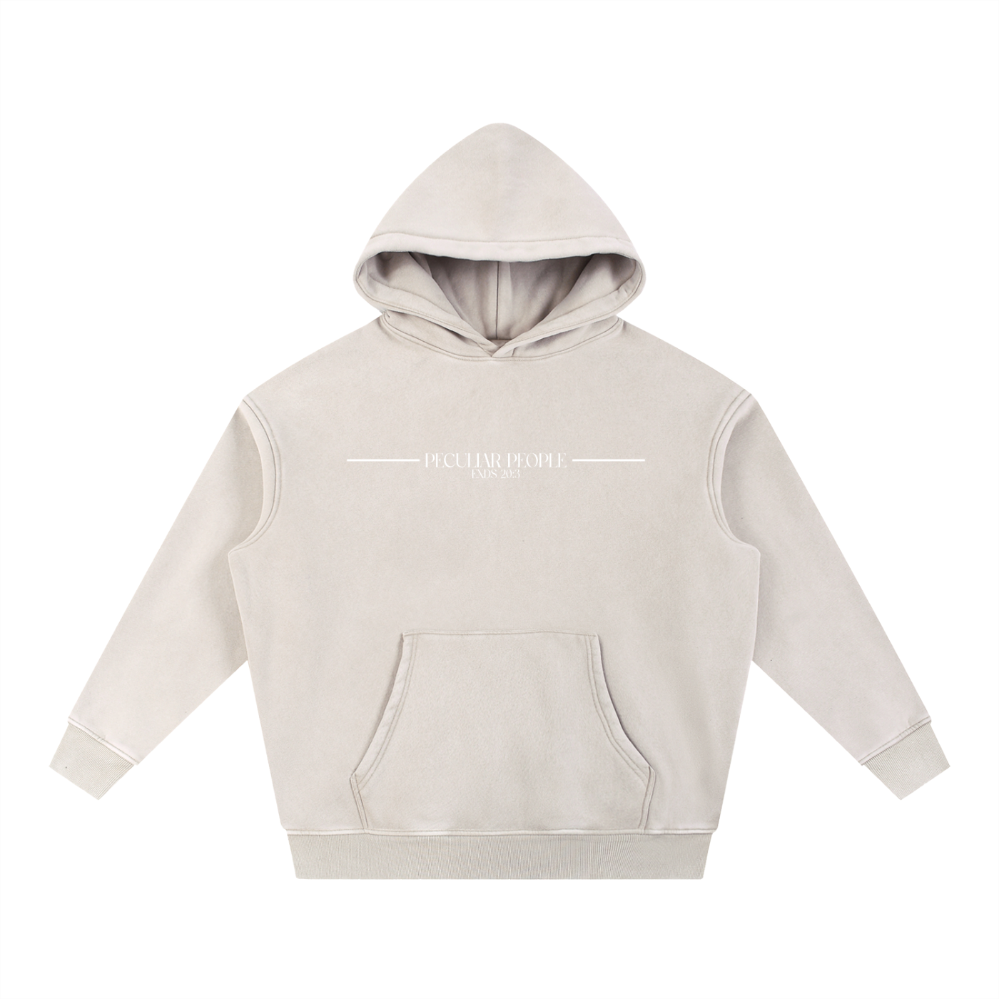 No Idolz Snow Wash Oversized Hoodie