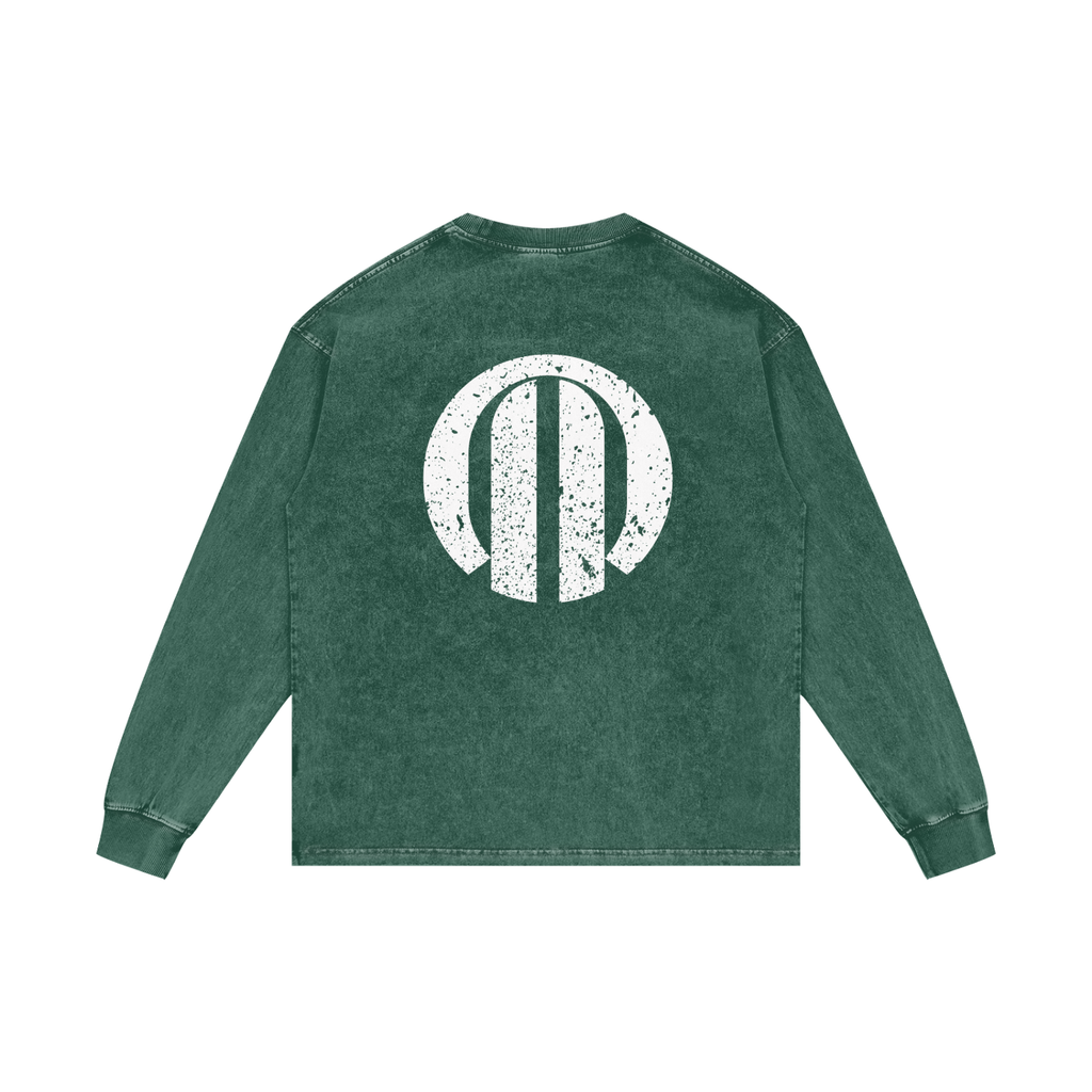 Peculiar Acid Wash Long Sleeve T-Shirt