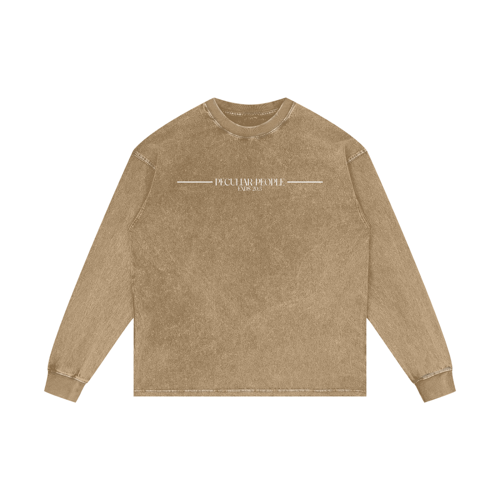 No Idolz Acid Wash Long Sleeve T-Shirt