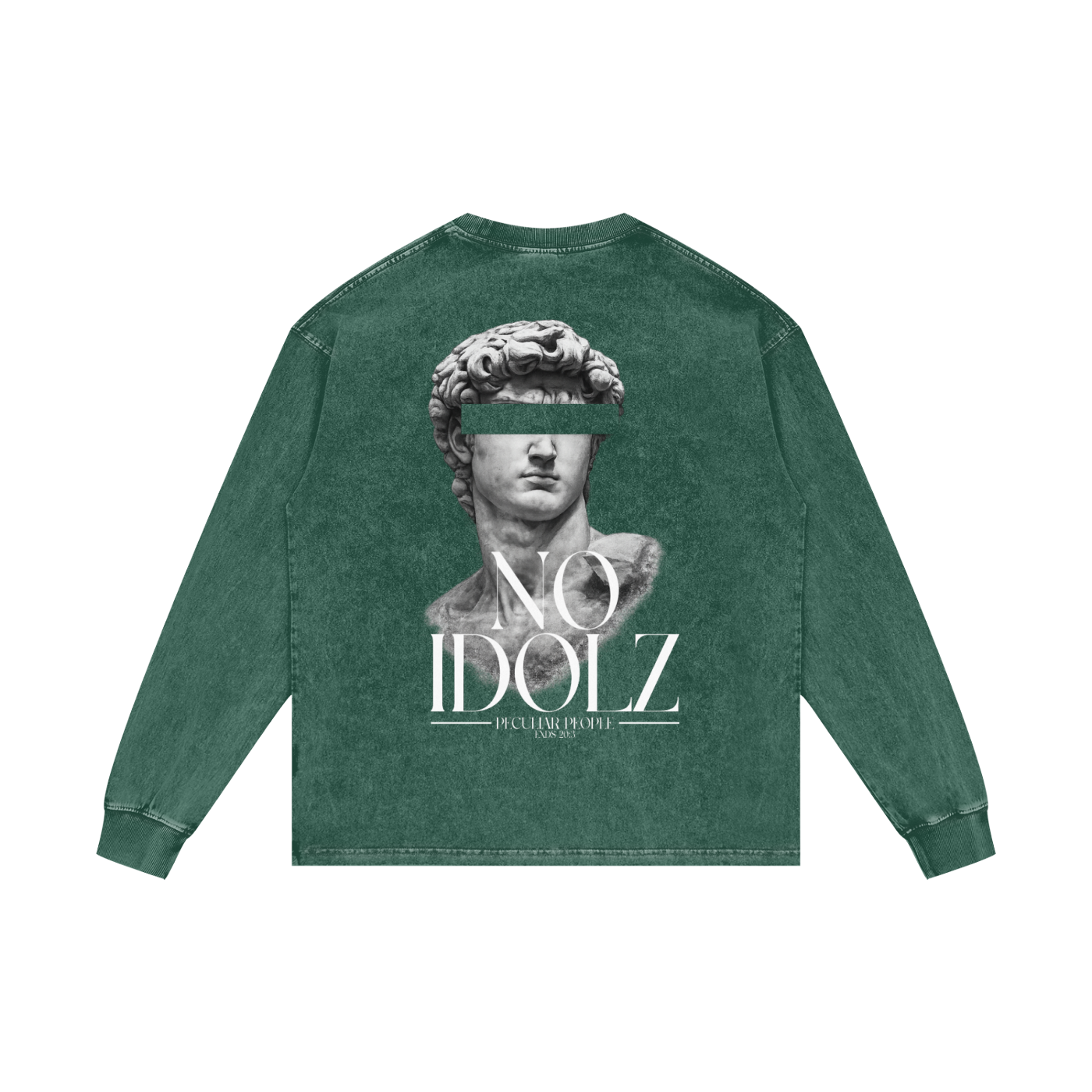 No Idolz Acid Wash Long Sleeve T-Shirt