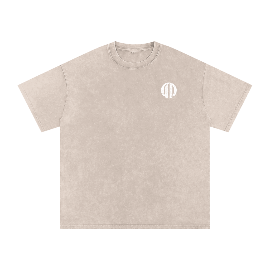 Classic Snow Washed Oversized Cotton T-Shirt - 25