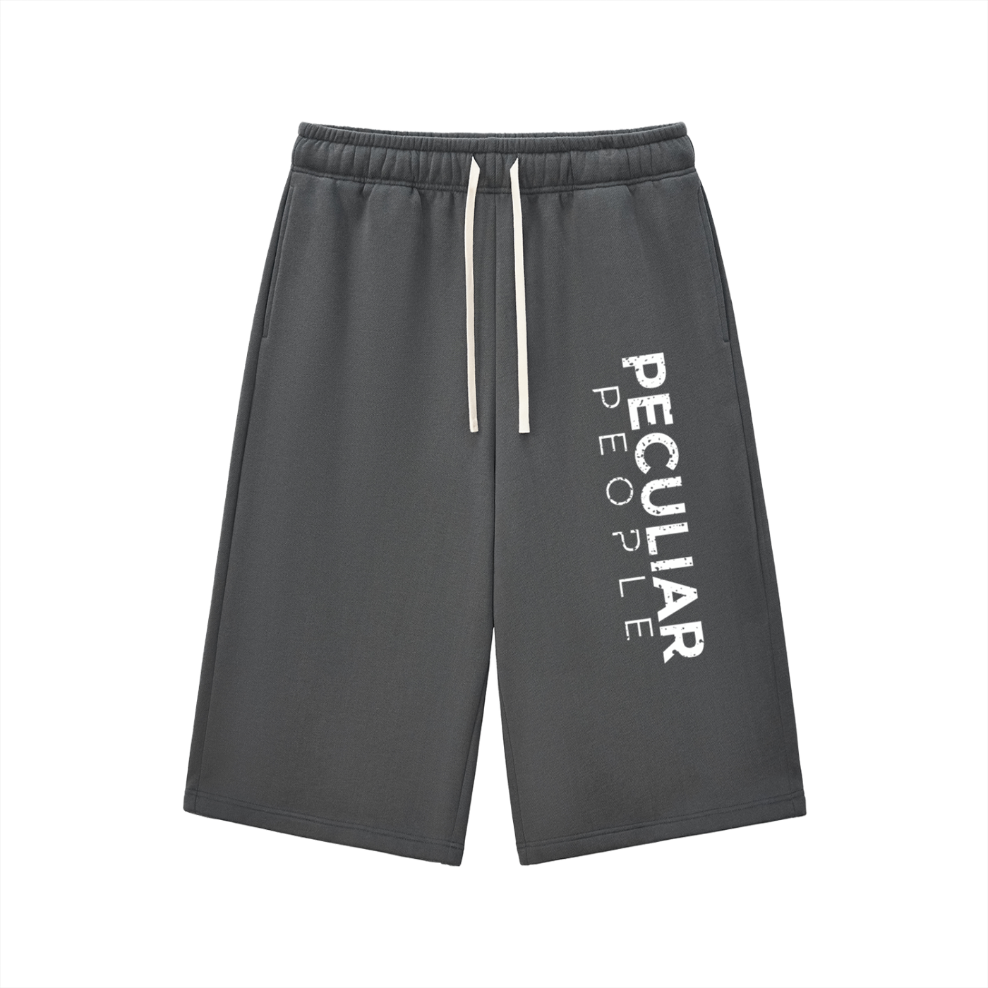Relaxed Drawstring Three-quarter Sweatpants