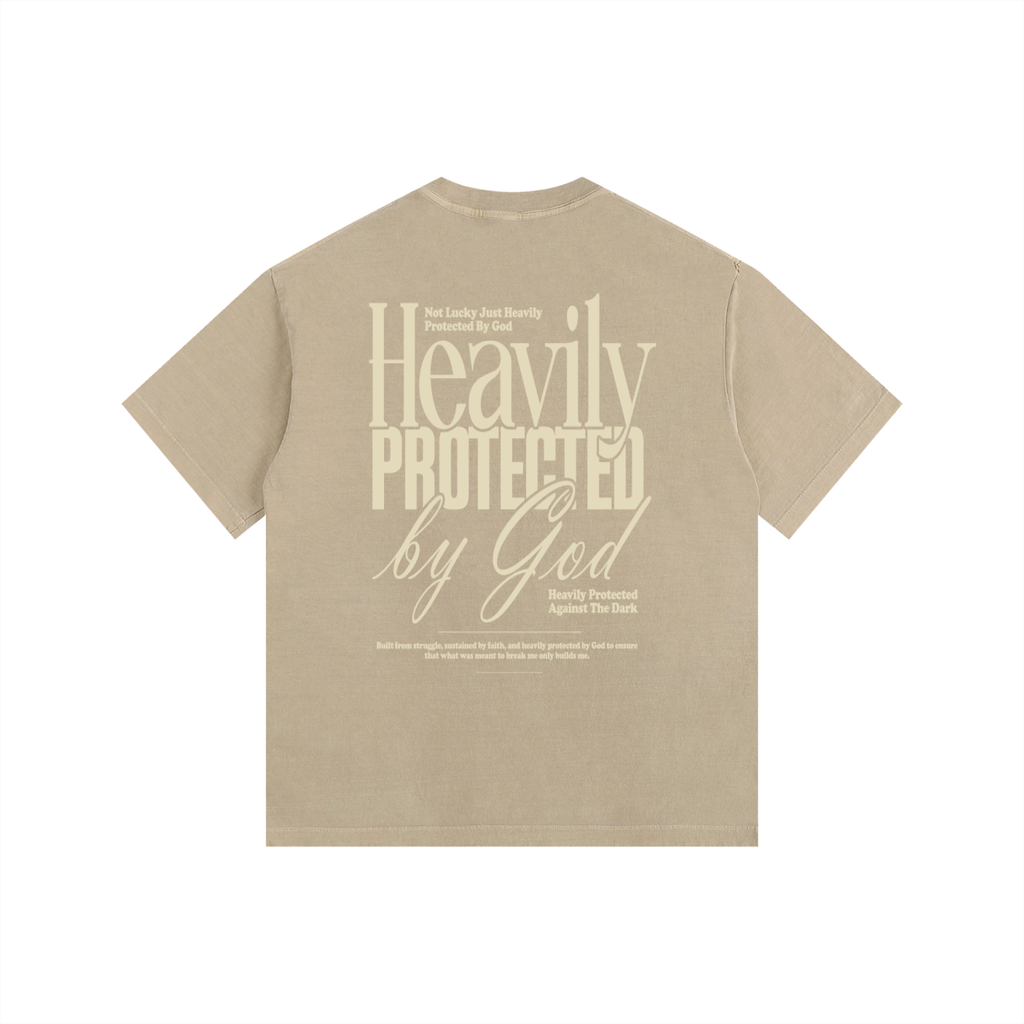 Heavily Protected Oversized Washed Cotton T-Shirt