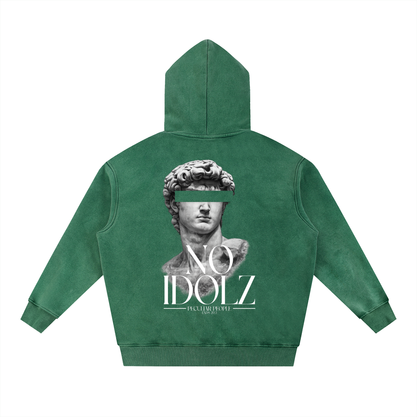 No Idolz Snow Wash Oversized Hoodie