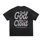 Chase God Washed Hand-Frayed T-Shirt
