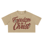 Freedom Snow Washed Crop Top