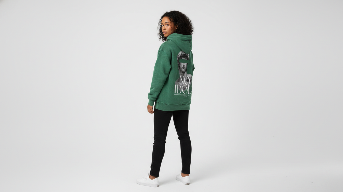 No Idolz Oversized Fleeced Hoodie
