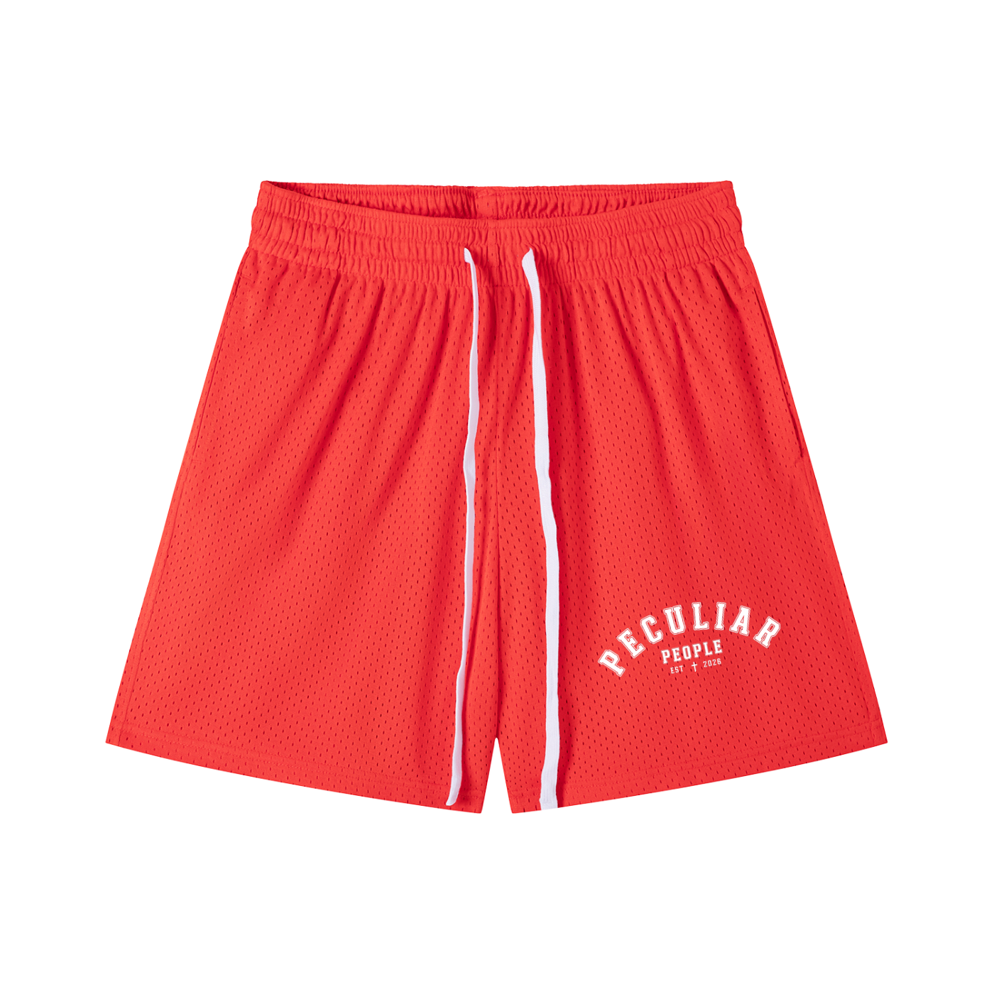 Mesh Drawstring Shorts