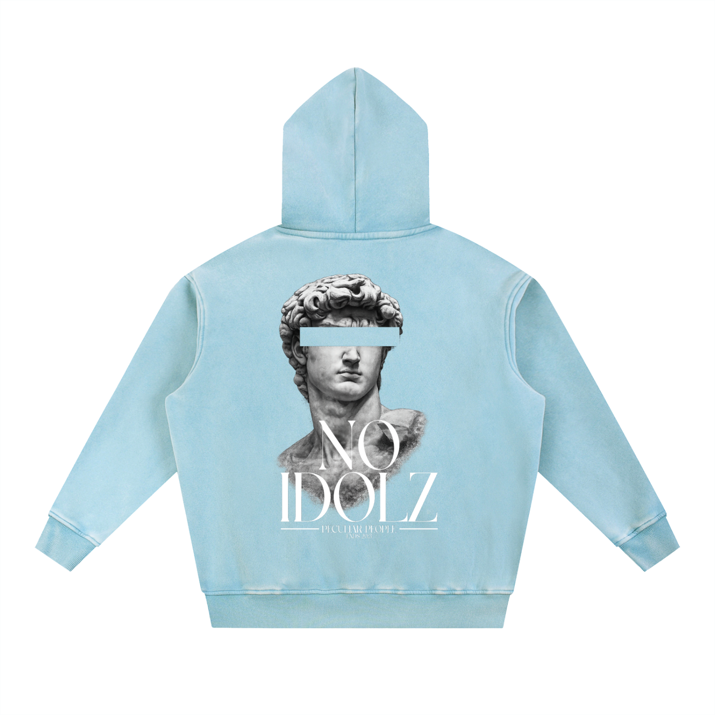 No Idolz Snow Wash Oversized Hoodie