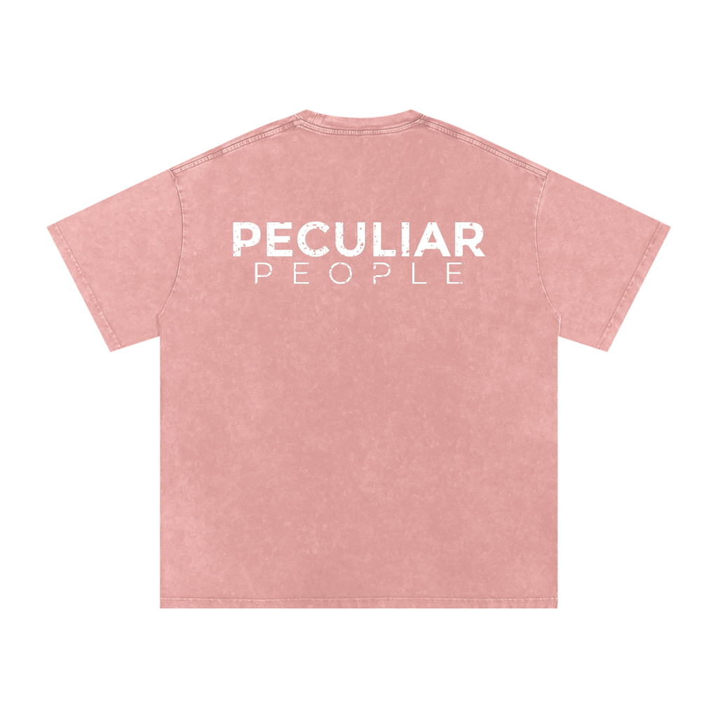 Snow Washed Oversized Cotton T-Shirt