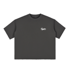 Vintage Boxy Half-Sleeve Raw-Edge T-Shirt