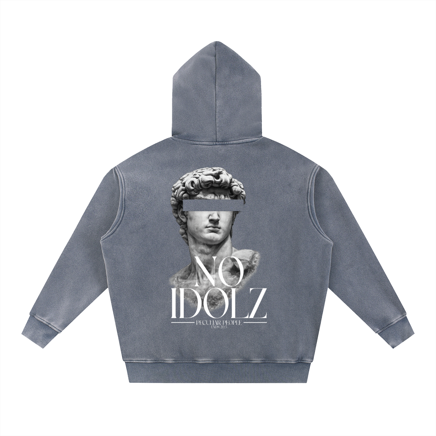 No Idolz Snow Wash Oversized Hoodie