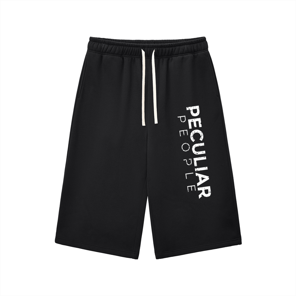 Relaxed Drawstring Three-quarter Sweatpants