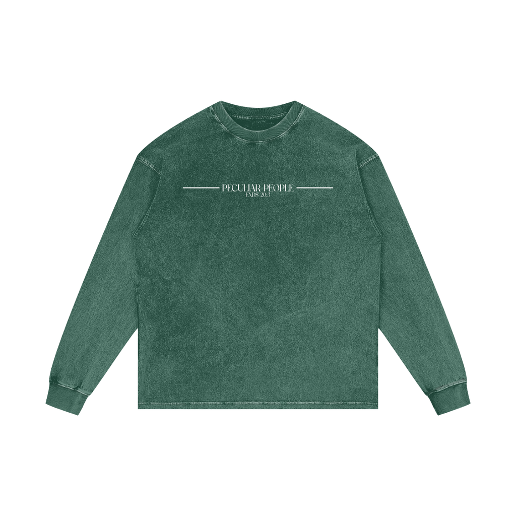 No Idolz Acid Wash Long Sleeve T-Shirt