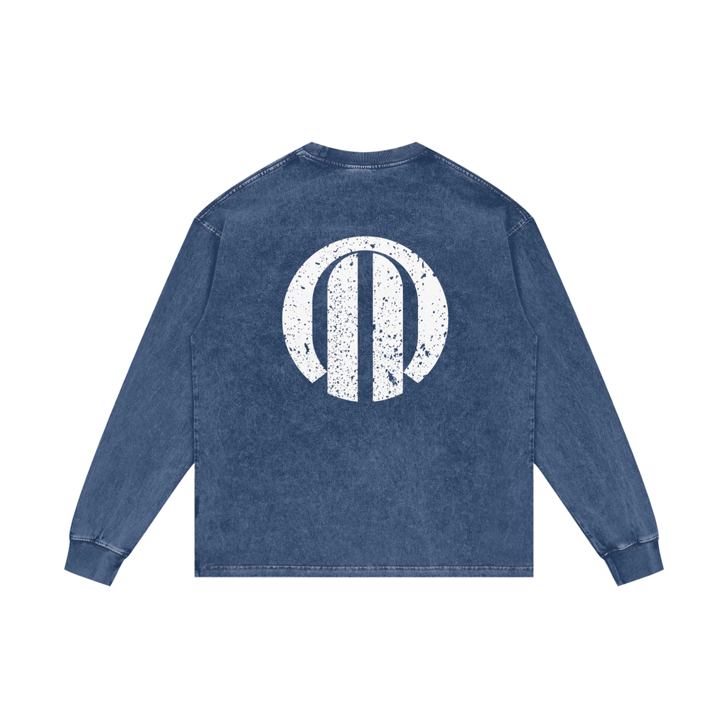 Peculiar Acid Wash Long Sleeve T-Shirt