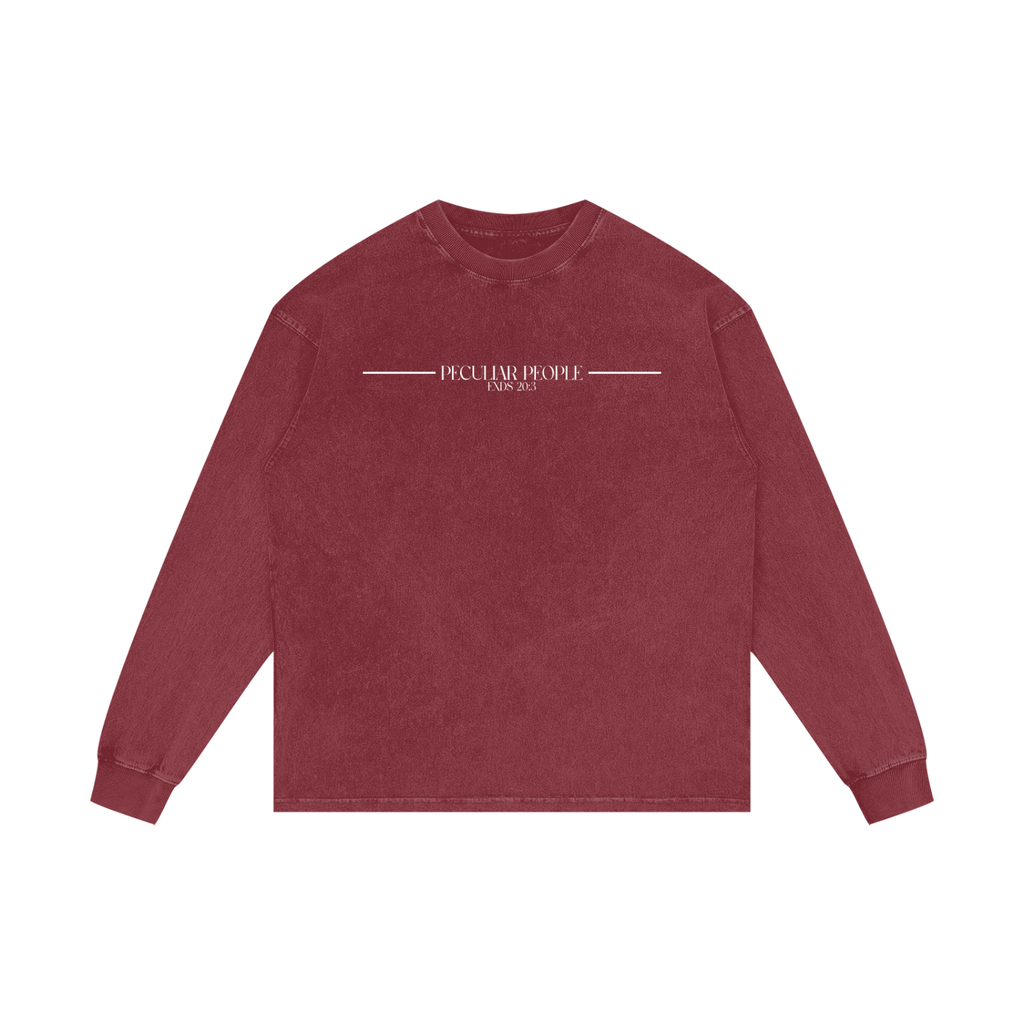 No Idolz Acid Wash Long Sleeve T-Shirt