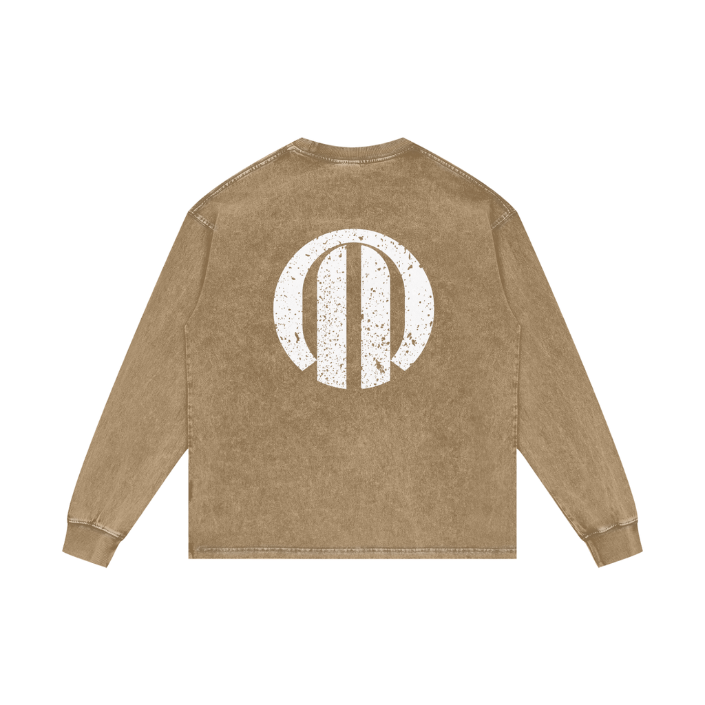 Peculiar Acid Wash Long Sleeve T-Shirt