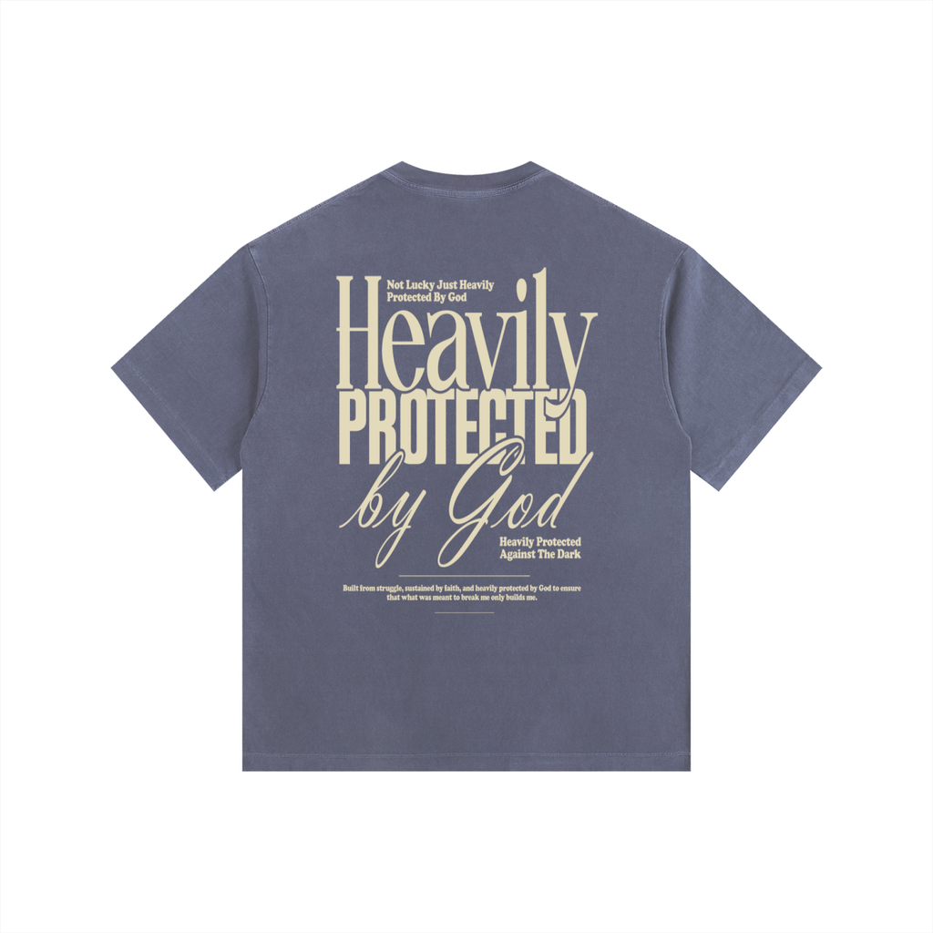 Heavily Protected Oversized Washed Cotton T-Shirt