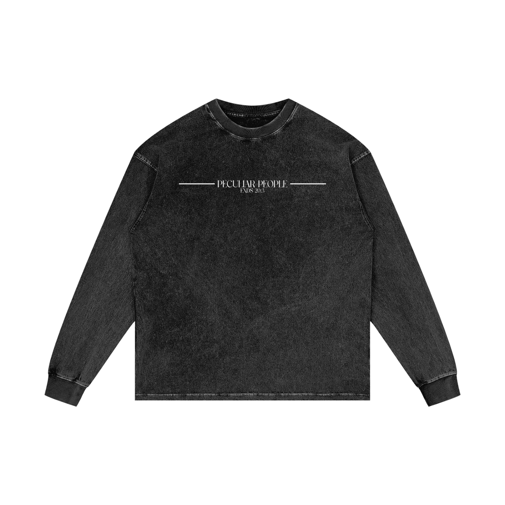 No Idolz Acid Wash Long Sleeve T-Shirt
