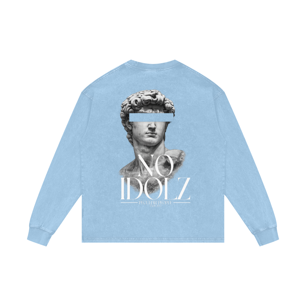 No Idolz Acid Wash Long Sleeve T-Shirt