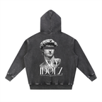 No Idolz Snow Wash Oversized Hoodie