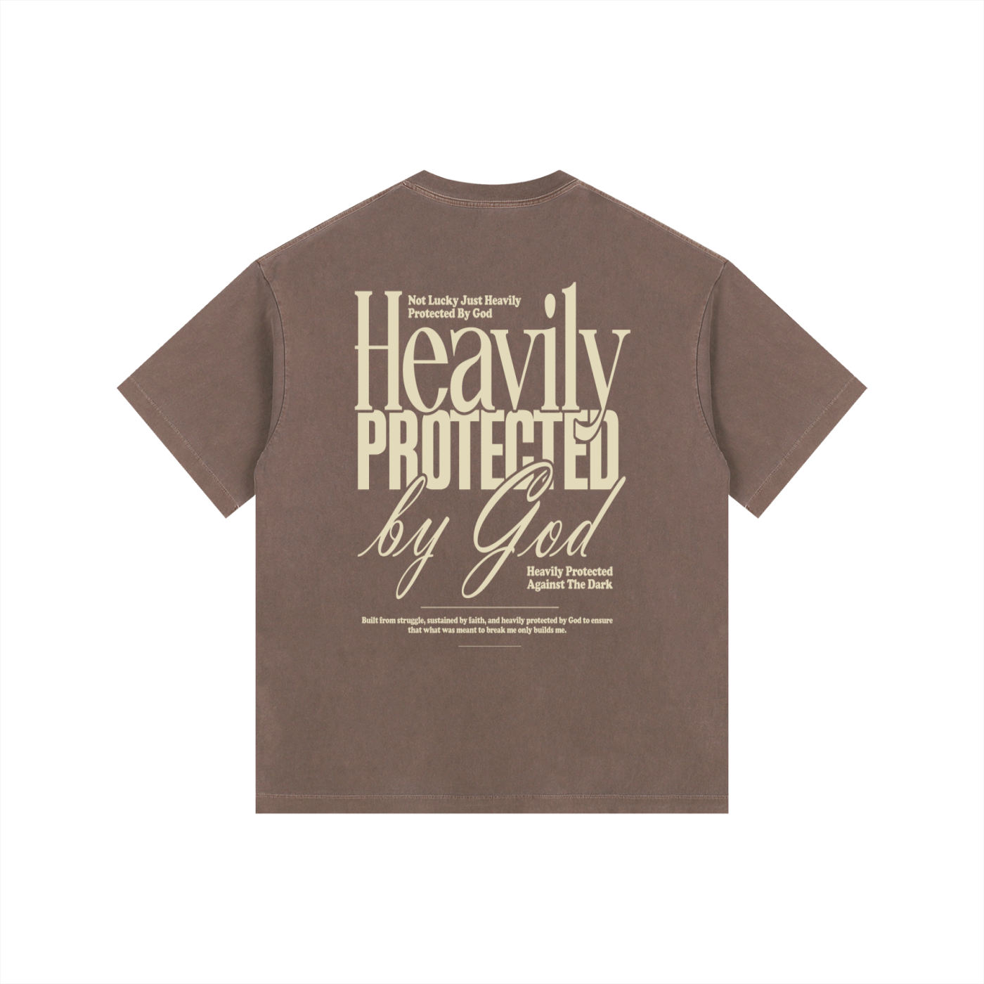 Heavily Protected Oversized Washed Cotton T-Shirt