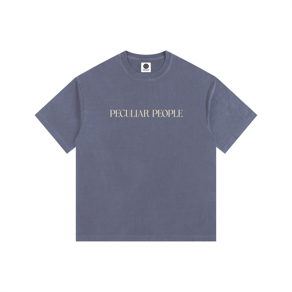 Heavily Protected Oversized Washed Cotton T-Shirt