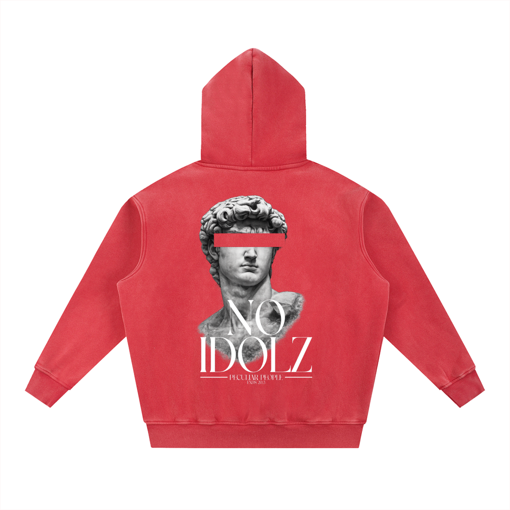No Idolz Snow Wash Oversized Hoodie